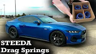 Установка пружины S650 Mustang STEEDA Drag + задние шины 275 и индивидуальная регулировка развала...