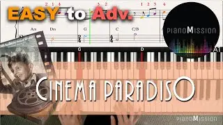 [Real Piano Tutorial] CINEMA PARADISO_Love theme by Ennio Morricone with Follow-Up Tutorial