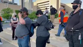 Dallas rally commending the guilty verdict in the Derek Chauvin trial