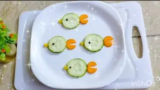 Creative Cucumber Fish|Uniwue vegetable Art idea|Eat with Art