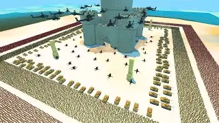 LIVE BATTLE - 4,000,000 Skeleton Pirates Attack The Humanity Army Fortress!! - UEBS 2
