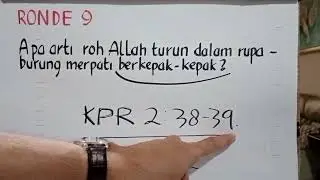Observasi 18. ROH KUDUS TURUN DALAM RUPA MERPATI BERKEPAK KEPAK.