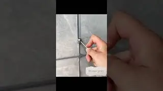 Epoxy tile grout, brown grey grout installation