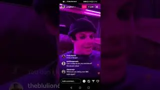 YUNGBLUD Livestream from tour bus