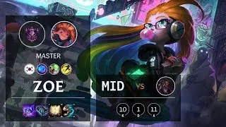 Zoe Mid vs Lucian - KR Master Patch 10.5
