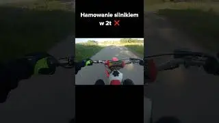 Hamowanie silnikiem w 2t #cross #2t #ktm #honda