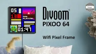 DIVOOM Pixoo64 ❤️ Цифровая фоторамка Pixel Art 64 * 64 - Приложение DIVOOM SMART - Распаковка
