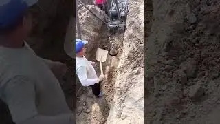 technique of digging a hole using iron pipe #digging #ironpipe #process