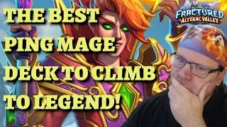 The BEST Ping Mage deck guide and gameplay (Hearthstone Fractured in Alterac Valley)