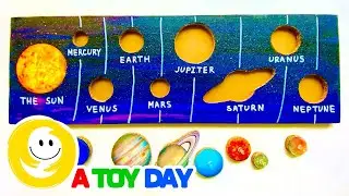 DIY Cardboard Planet Puzzles | How to make Cardboard Solar System Puzzle to Learn Planets Order