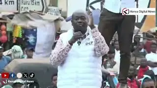 'RUTO LAZIMA AENDE, NI ONE TERM!' Gachagua tells Kikuyus in Kiambu!!
