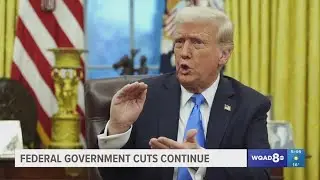 President Trump continues with plans to limit federal government's size