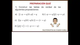 Tablas de verdad-Lógica