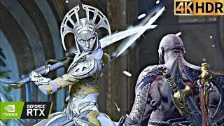 God Of War Ragnarok: Альва Кратос против Альвы. Лучший бой с использованием навыков. 4K HDR 60FPS...