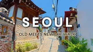 🇰🇷 Seoul’s Hidden Gem: Seochon Village Walk | Hanok Streets & Valley Ending [4K]