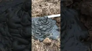 Disgusting sludge pouring out!