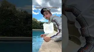 LES ENFANTS &Agrave; LA PISCINE🏊&zwj;♂️🤣#humour #shorts