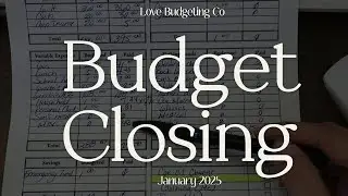 January Budget Closing 2025 #singlemombudget #lowincome #budgeting