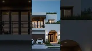 MODERN 2 STOREY HOUSE FACADE Luxury Night View & Strategic Architectural Lighting Design  #design