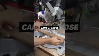 Miter Saw Trick to Cut Small Parts #woodworkingtips #woodworking #woodworkinghacks