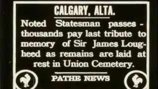 Funeral of Sir James Lougheed, Calgary, Alberta. -- 1925