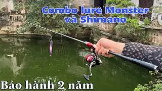 Combo Lure Monster Pedator và Shimano Sienna chính hãng