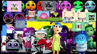 Redsyco OS Kill Screen But With pen, joy, sadness, And Danny Phantom