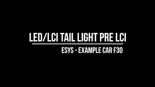 BMW Coding LCI/LED Tail Lights Pre LCI