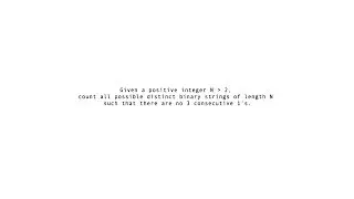 Count Binary Strings Without 3 Consecutive 1s