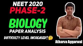 NEET 2020 phase -2 Biology paper || Answer key and paper analysis || NCERT based questions 🔥