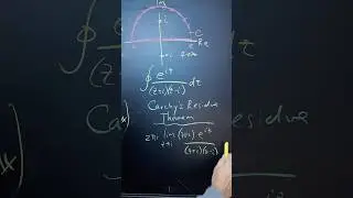 Пример контурного интегрирования. #математика #исчисление #интеграл
