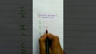 Roman Number #shorts #math #romannumber