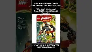 CHECK OUT THIS COOL LEGO NINJAGO SET : 71854 Cole&rsquo;s Mission Mech #lego #legoninjago