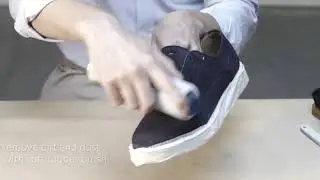 How to Restore your suede shoe color with silver spray