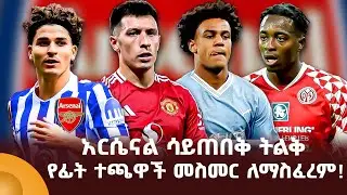 አርሴናል ሳይጠበቅ ትልቅ የፊት ተጫዋች መስመር ለማስፈረም!