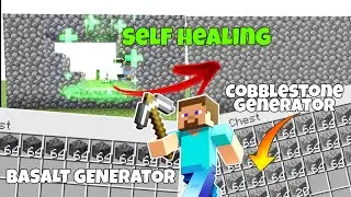 Automatic Cobblestone self healing wall and generator with bonus basalt generator