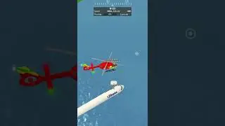 When helicopter rescuing doesn't go as planned #shorts