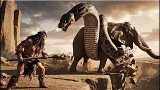 Primitive Hero Saves Giant Elephant from Monster Python #WildRescue #ElephantVsSnake #AnimalRescue 