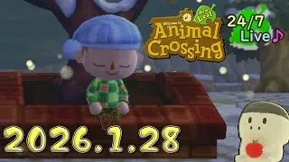 [162]とびだせどうぶつの森  24時間作業用 BGM 稀にゲームプレイ要素有  - ACNL 24/7 Hour Live  2026.1.28 18:09