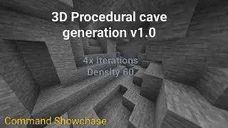 Cave Generation v2.0 in minecraft | Command Showchase | Minecraft BE