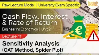 L2.11 - Sensitivity Analysis | Engineering Economics - Unit 2