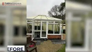 Gable End Conservatory Roof Replacement |  Wimborne | Dorset | Tiled Roof Conservatories