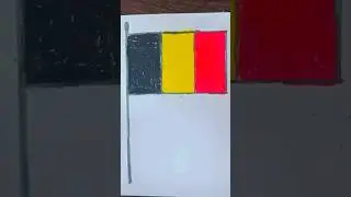 Belgium Flag Drawing#shorts 🇧🇪🇧🇪