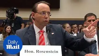 Furious Republicans spar with Rod Rosenstein during tense hearing