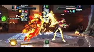 Human Torch | How to Beat Spider Man 2099 | Fight | Marvel Contest of Champions | MCOC