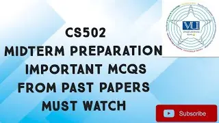 CS502 Midterm Preparation Important MCQS From Past Papers| cs502 midterm preparation 2025