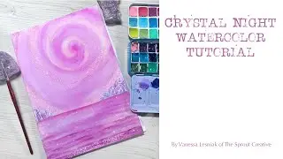 Crystal Nights   Watercolor Tutorial