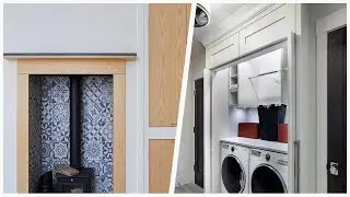 75 Modern Brown Floor Laundry Room Design Ideas You'll Love ♡