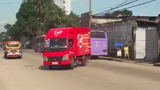 File footage - LBC delivery truck at Panaderos (Santa Ana, Manila; 10-25-2014) HD