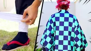 TANJIRO Costume Suit Up | DEMON SLAYER Bro in Real Life